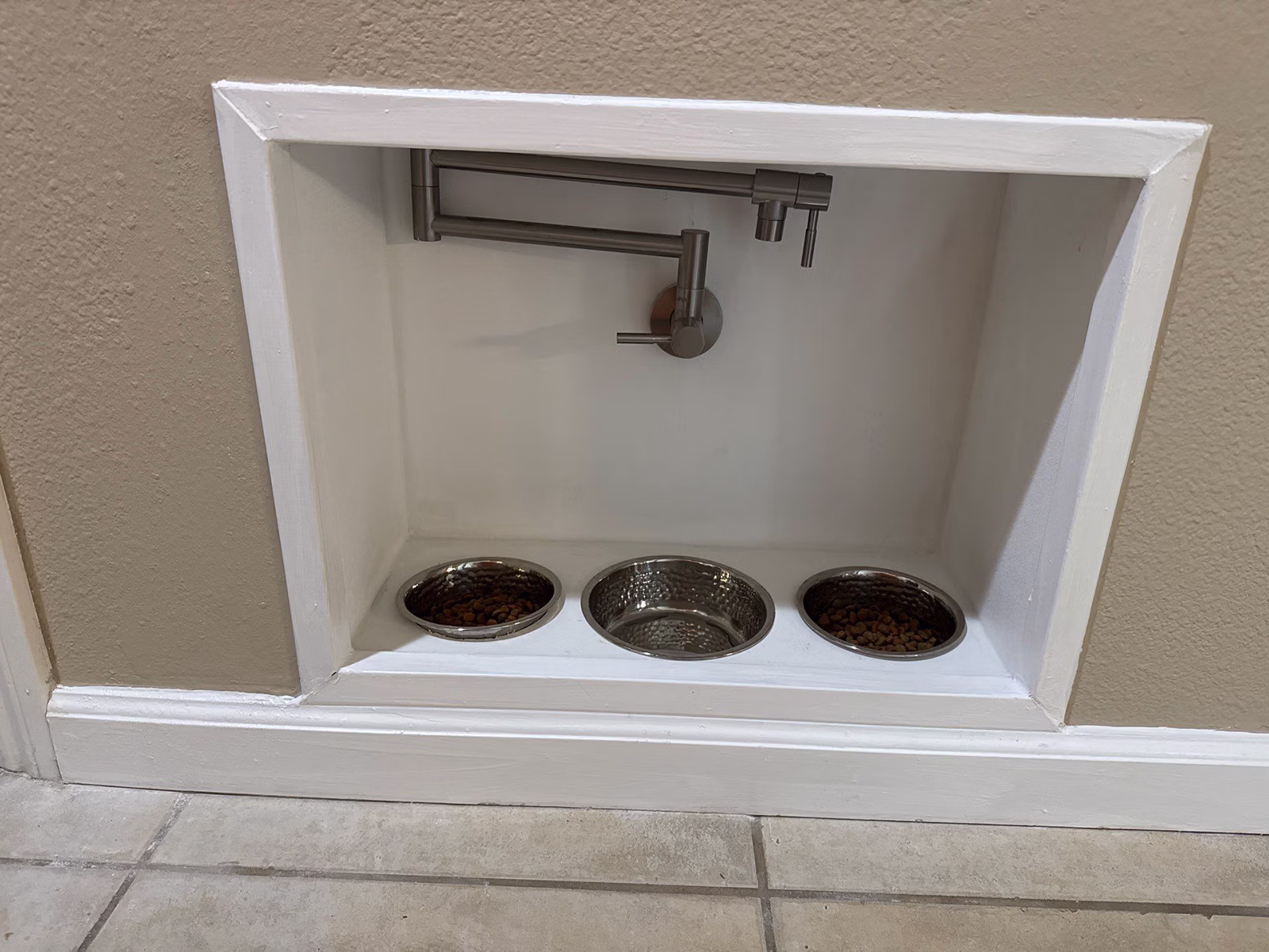 Dog Food Station Addition